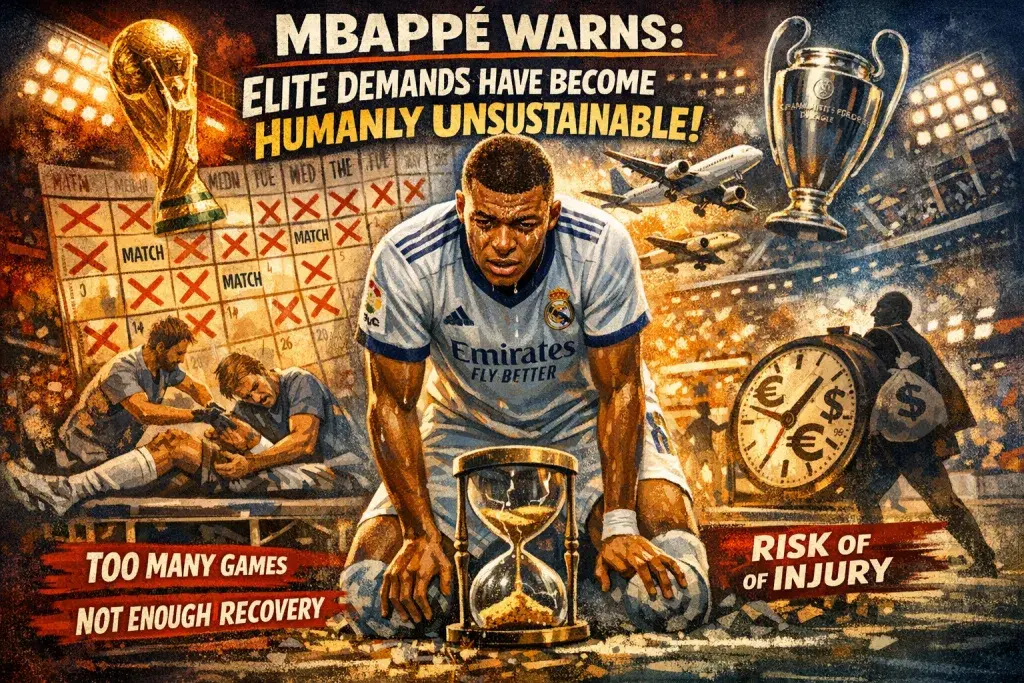 Mbappe Warns That Elite Performance Demands Have Become Humanly Unsustainable